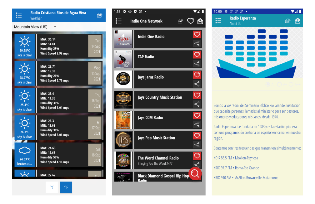 create your radio mobile apps for ios and android